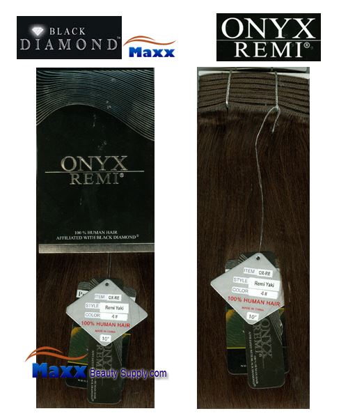 Black diamond ONYX Essence 100% Human Hair Weave - Remi Yaki 10" ~ 18"